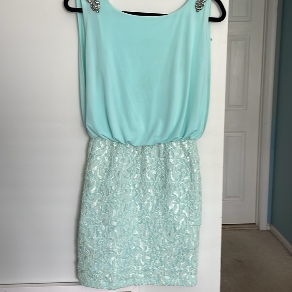 NWT. City Triangles Mint Sleeveless Dress